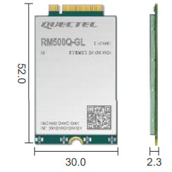 2.5Gbps सेलुलर IoT 5G मोडेम मॉड्यूल RM500Q-GL प्रैक्टिकल B46 LAA