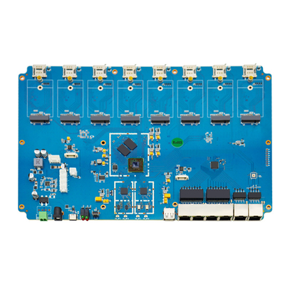 X8 गेटवे वाईफाई राउटर सर्किट बोर्ड, 8 सिम कार्ड स्लॉट राउटर कंट्रोलर PCBA