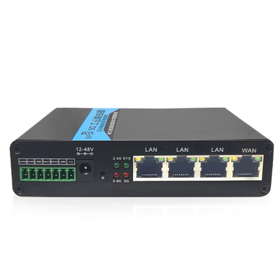 8x बाहरी एंटेना 5G औद्योगिक राउटर DC 12V/2A WPA2 WEP WPA