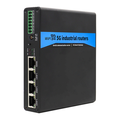 वायरलेस 5G औद्योगिक राउटर 1000Mbps तक 0.58kg शुद्ध वजन